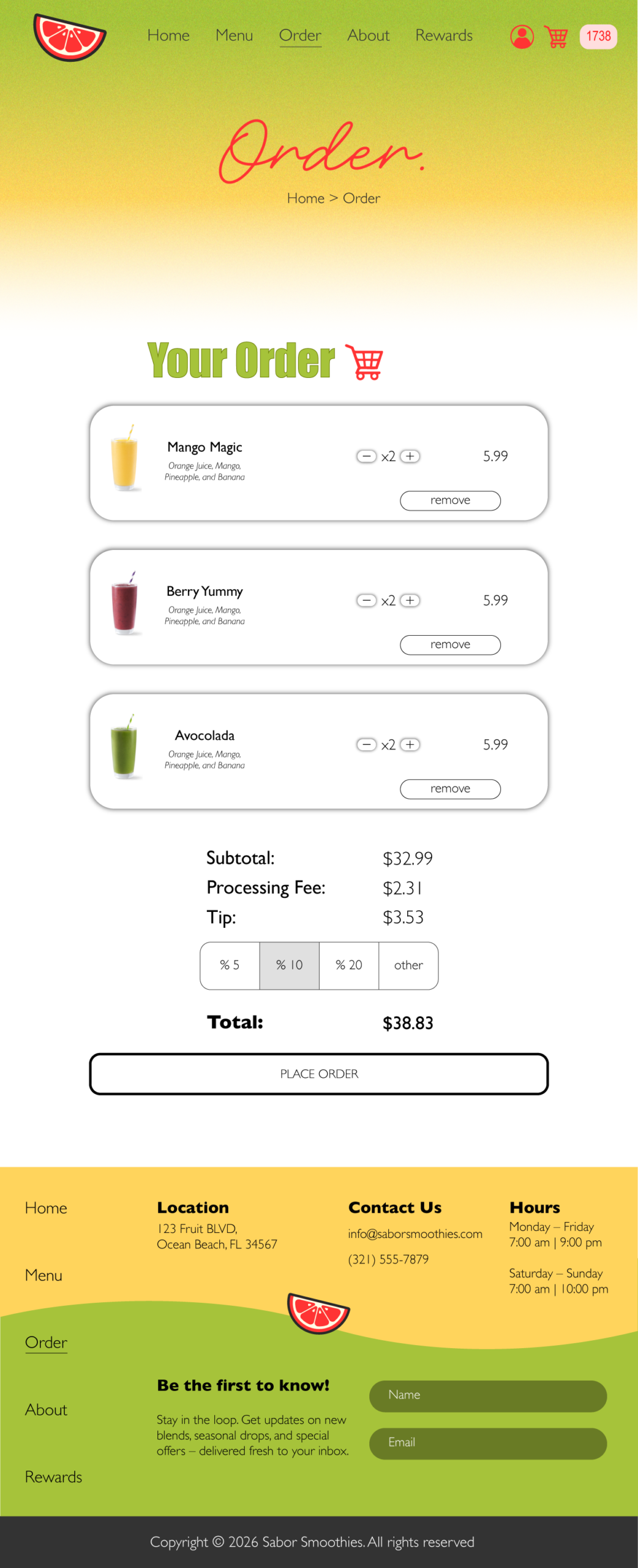 smoothieWebsiteOrderPage
